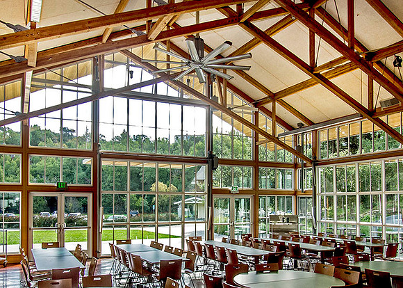 Client: Big Ass Fans; Project: Bronson School, Student Center, Ross, CA