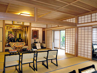 The temple inside the residence.