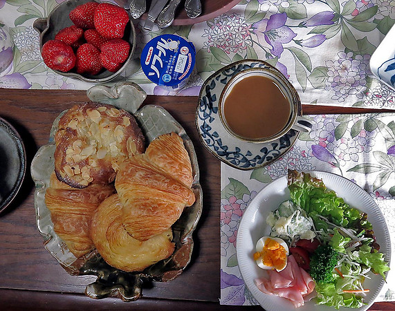 breakfast the last morning at their house