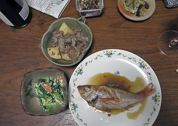 dinner the first evening at their house