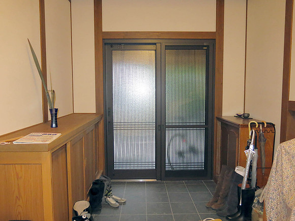 inside the residence . . .