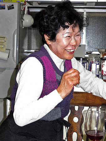 his mother Sakae, another great cook