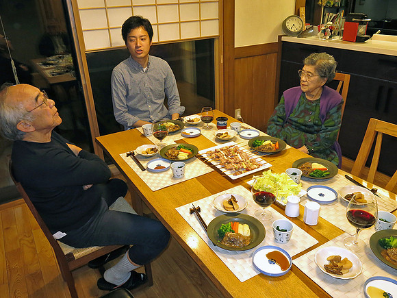 meal #2 - shabu shabu withTakashi and 92-year old grandmother